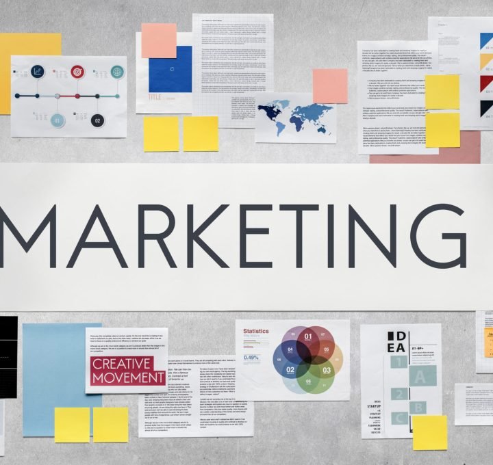 Document Marketing Strategy Business Concept